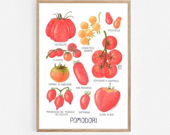 Tomato Kitchen Poster: Food Art Print