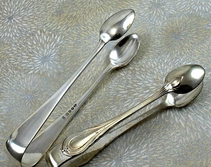2 Vintage Sugar Tongs Silver Plate EPNS English Etsy