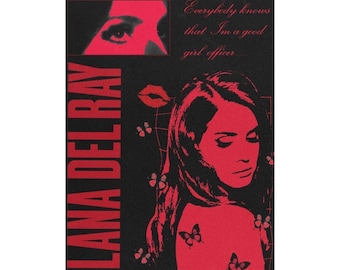 Lana Del Rey Plakat | Matt Vertikaler Posterdruck