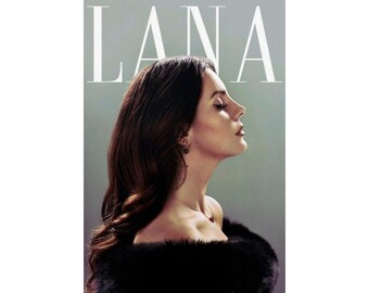 Lana Del Rey Porträt Poster Matte Vertikales Poster | Musiker Promi Wand Kunst Druck