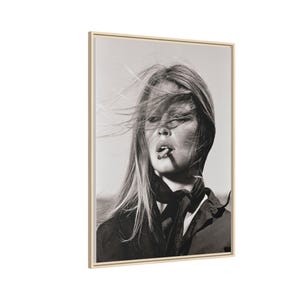 Brigitte Bardot Vintage Portrait Matte Canvas Framed image 5