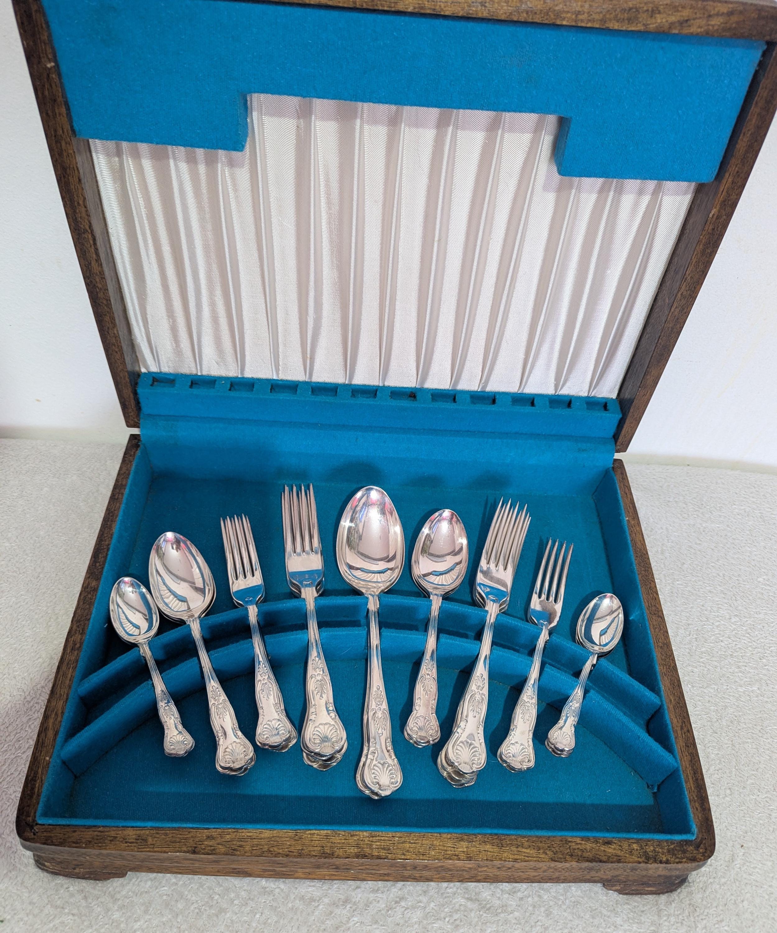 Kings Pattern Silver Cutlery Set - Etsy
