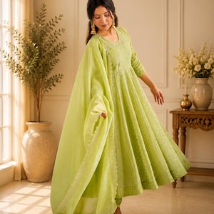 parrot green color dress Stunning Parrot Green Baby Dress with Lehenga