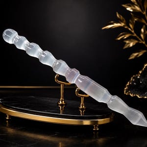 Luxury White Selenite Crystal Wand | Reiki Meditation Energy Tool