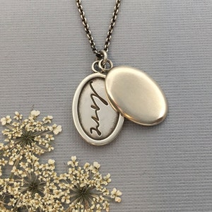 Medalhão de caligrafia | medalhão de amor | jóias sentimentais | colar de caligrafia | jóias de recordação | sua caligrafia | casamento personalizado