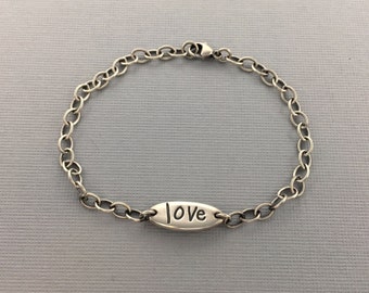 love bracelet | handwriting jewelry | personalized memorial | keepsake bracelet | Pure Love Handwriting Bracelet