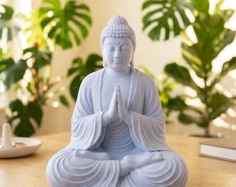 Meditating Buddha Statue | 3D Printed Buddha Sculpture | Zen Home Decor