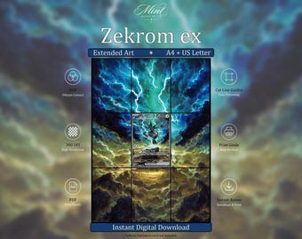 Zekrom ex BLK 166-086 Extended Binder Art (Digital Download)