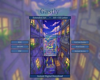 Gastly 177/162 TEF: Scarlet & Violet Temporal Forces Extended Binder Art (Digital Download)