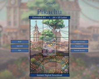 Pikachu 173/165 MEW: Scarlet & Violet 151 Extended Binder Art (Digital Download)