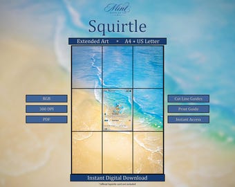 Squirtle 170/165 MEW: Scarlet & Violet 151 Extended Binder Art (Digital Download)