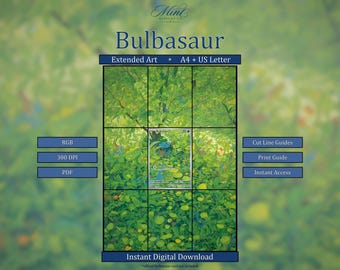 Bulbasaur 166/165 Scarlet & Violet 151 Extended Binder Art (Digital Download)