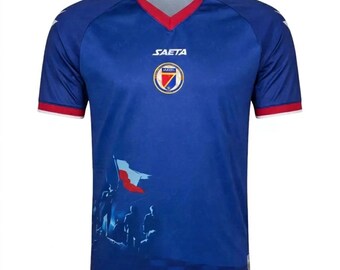 Haiti VM-supportertröja – Blå fotbollssupportertröja unisex