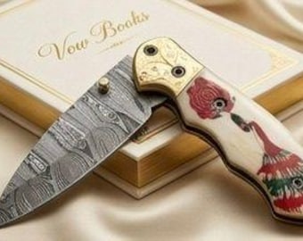 Custom Laser Engraved Pocket Knife, Color Engraved, Personalized Anniversary Gift Him