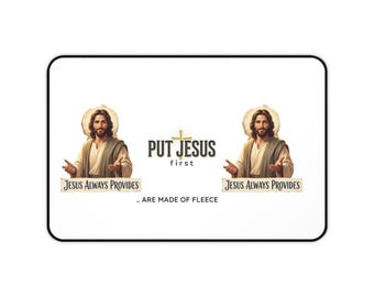 Setzen Jesus Erste Schreibtischmatte | Christlicher Glaube Mauspad, Jesus bietet immer Design