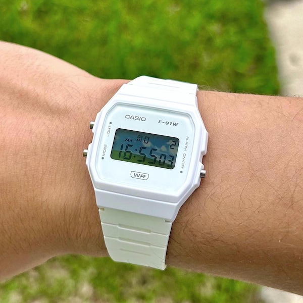Custom Casio F91-W “Windows XP Bliss” Photo Insert Watch Mod