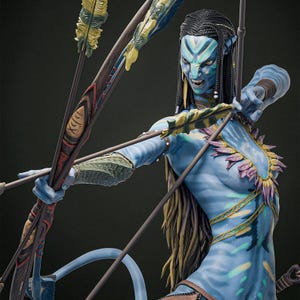 Neytiri 3d print stl files digital download Avatar Pandora Na'vi statue figure