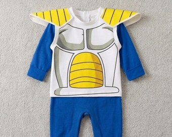 Baby Toddler Anime Costume Set – Blue Warrior Armor Long Sleeve Top  Pants, Soft Cotton 2-Piece Outfit, Halloween & Baby Shower Gift 9M-5T