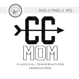 Classical Conversations Mom Dad / svg png jpg Plotterdatei Silhouette Cricut Schneidemaschine / T Shirt Druckdatei / CC Arrow Graphic