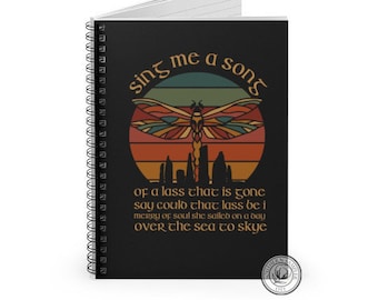 Outlander Sing Me A Song Journal Notebook / Outlander fan gift / Outlander Theme Song / Sing Me a Song Cragh Na Dun Outlander graphic