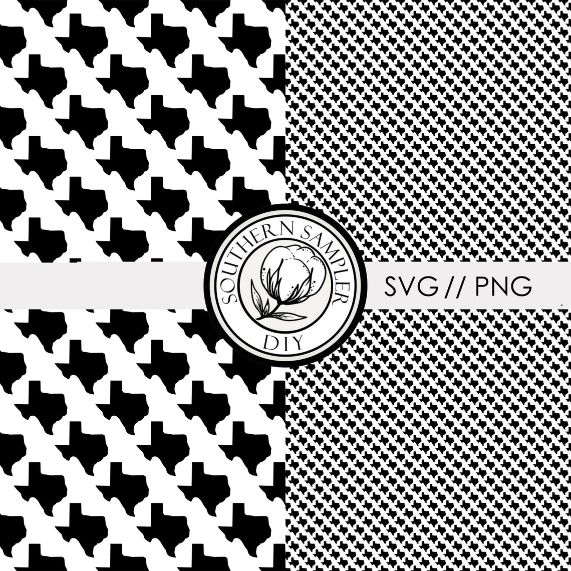 Texas State Seamless Pattern / Tiny Texas Seamless Pattern Texture ...