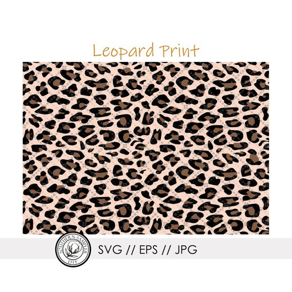 Leopard Print SVG, jpg, eps Digital Wallpaper / Blush Pink Rose Tones Leopard Cheetah Craft File