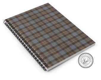 Outlander Tartan Journal Spiral Notebook / Outlander Blanket / Outlander Fan Gift / Jamie Fraser Claire Fraser