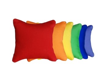 Rainbow Catnip Pillows (set of 6) // Cat Toy // Catnip Toy