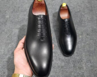 Handgefertigte Oxford-Schuhe aus Leder für Herren | Klassische Business-Schuhe