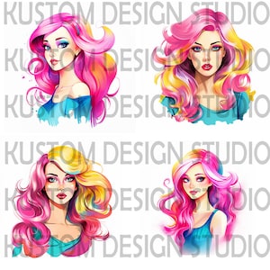 Barbi Cartoon Let&#39;s Go Barbi JPEG, Sublimation
