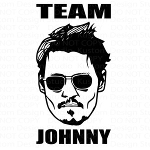 Johnny Depp - #Team Johnny PNG, EPS, SVG