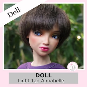Annabelle BJD Doll Light Tan 45cm | Double Jointed MSD Resin Doll | Limited Edition Ball Jointed Doll