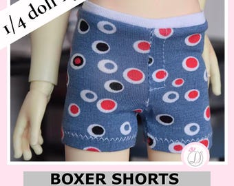 BJD Boxer Shorts MSD Polka Dot Doll Underwear (40-45cm) Stretchy Loungewear