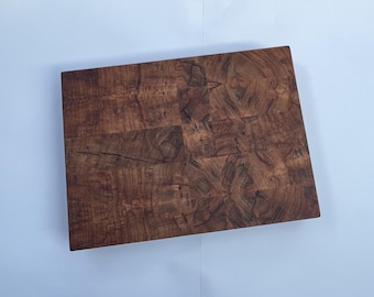 Texas Pecan End Grain Cutting Board, Urban-Harvested Wood