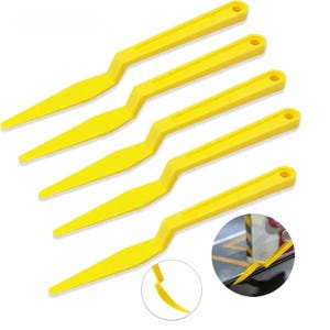 Vinyl Wrap Squeegee Kit | Window Tint Scraper Tools for Car & Craft Film Install | Corner Squeegee Set | 5 pieces