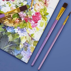 Kids Paint Brush Set | Nylon Hair Multifunction Art Brushes | DIY Craft Painting Supplies | Fine Point Drawing Pens