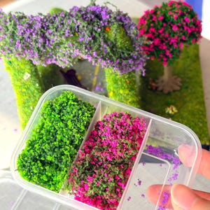 Miniature Flower Vines | Simulation Vines for DIY Model Railway & Fairy Garden | Mini Landscape Craft Supply