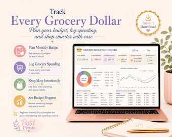 The Ultimate Grocery Budget Planner-Spending Tracker-Meal Planner-Shopping List & Price Comparison