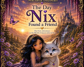 Afdrukbaar pdf-boek met kinderverhalen – Magical Fox & Princess Tale (digitale download)