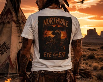 Eye For Eye T-Shirt | Raven Rider Motorcycle Graphic Tee | Northvale Streetwear