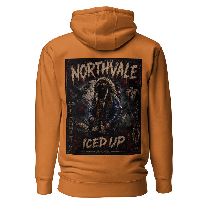 Unisex Northvale ICED UP Hoodie | Frozen Warrior Graphic Streetwear