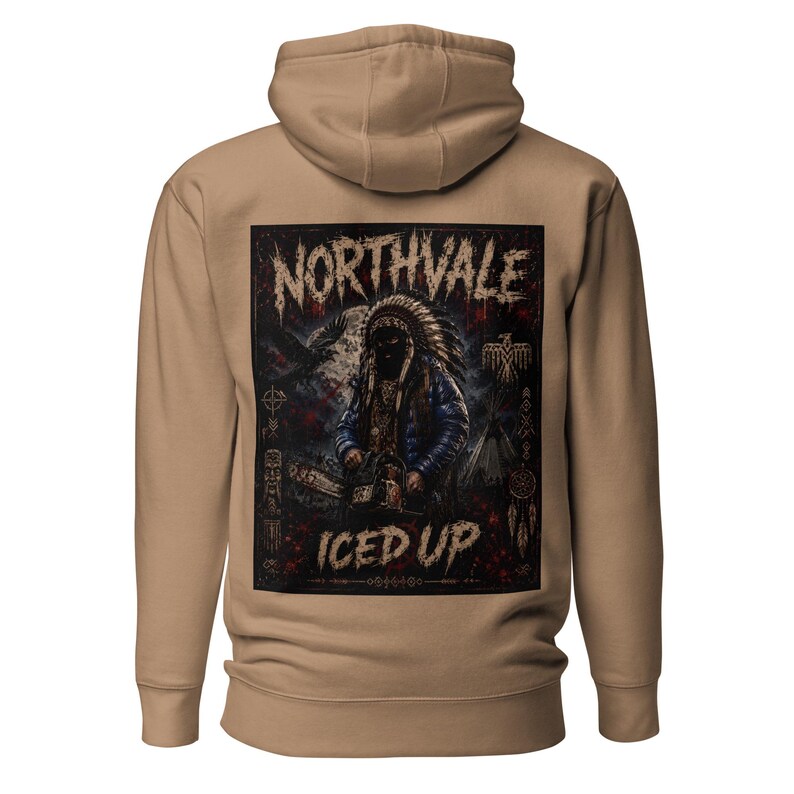 Unisex Northvale ICED UP Hoodie | Frozen Warrior Graphic Streetwear
