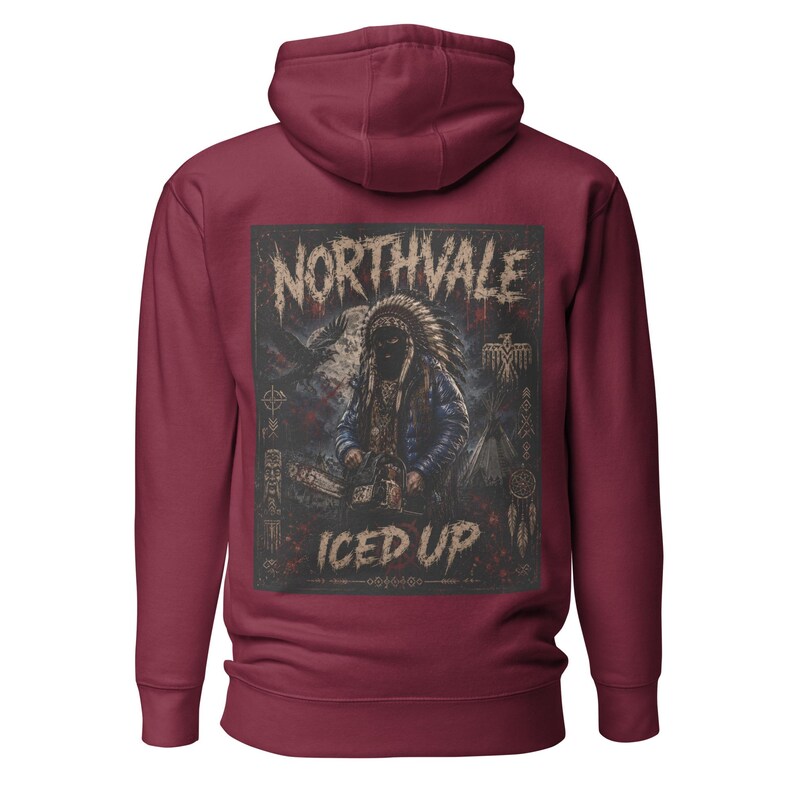 Unisex Northvale ICED UP Hoodie | Frozen Warrior Graphic Streetwear