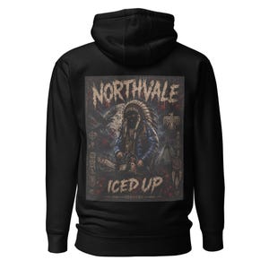 Unisex Northvale ICED UP Hoodie | Frozen Warrior Graphic Streetwear