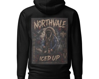 Unisex Northvale ICED UP Hoodie | Frozen Warrior Graphic Streetwear