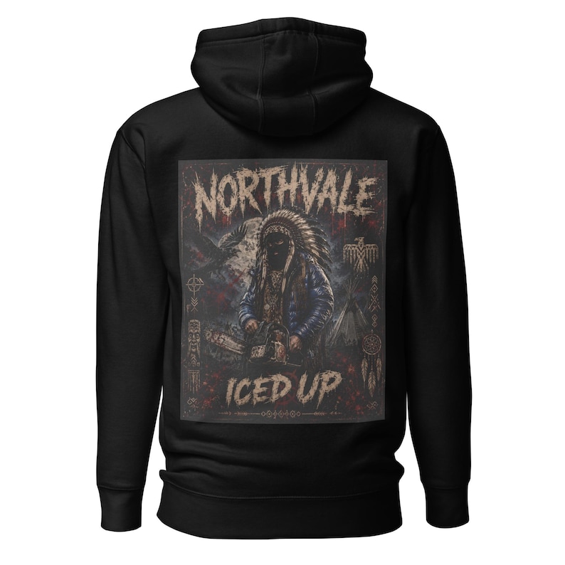 Unisex Northvale ICED UP Hoodie | Frozen Warrior Graphic Streetwear