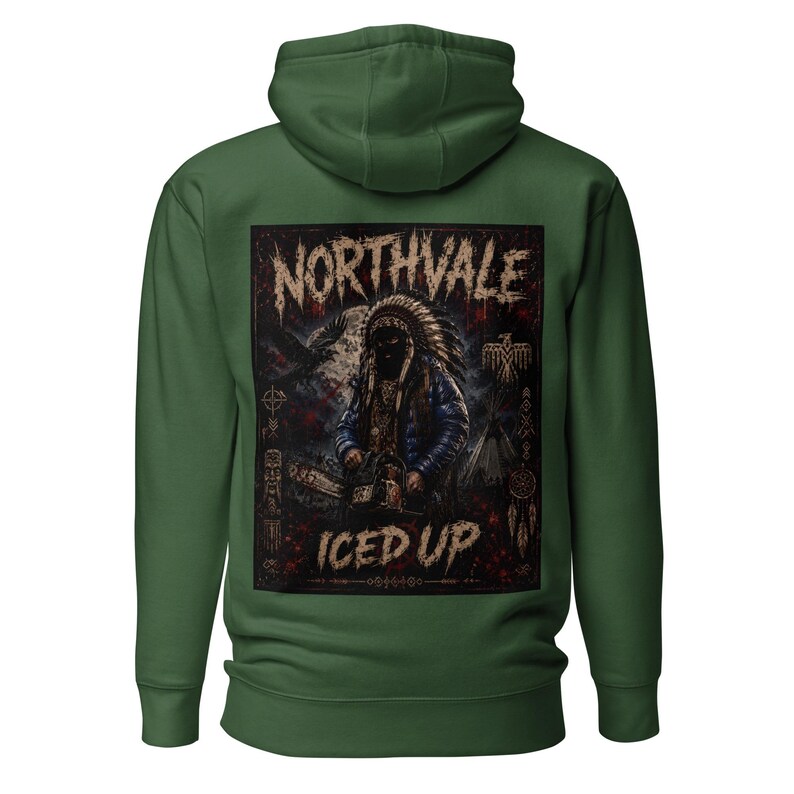 Unisex Northvale ICED UP Hoodie | Frozen Warrior Graphic Streetwear