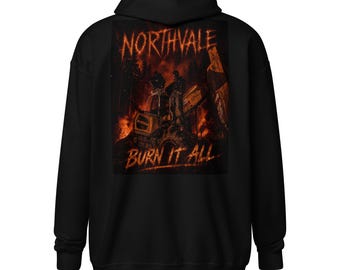 Northvale BURN IT ALL Zip Hoodie | Rebel Streetwear
