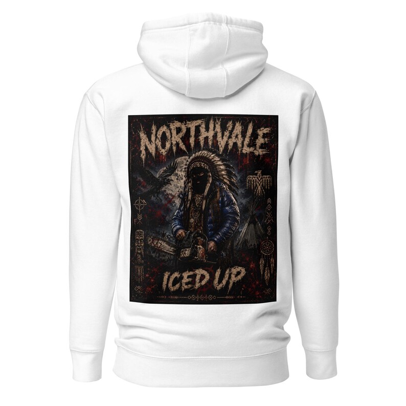 Unisex Northvale ICED UP Hoodie | Frozen Warrior Graphic Streetwear