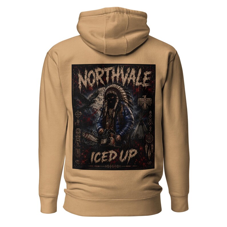 Unisex Northvale ICED UP Hoodie | Frozen Warrior Graphic Streetwear